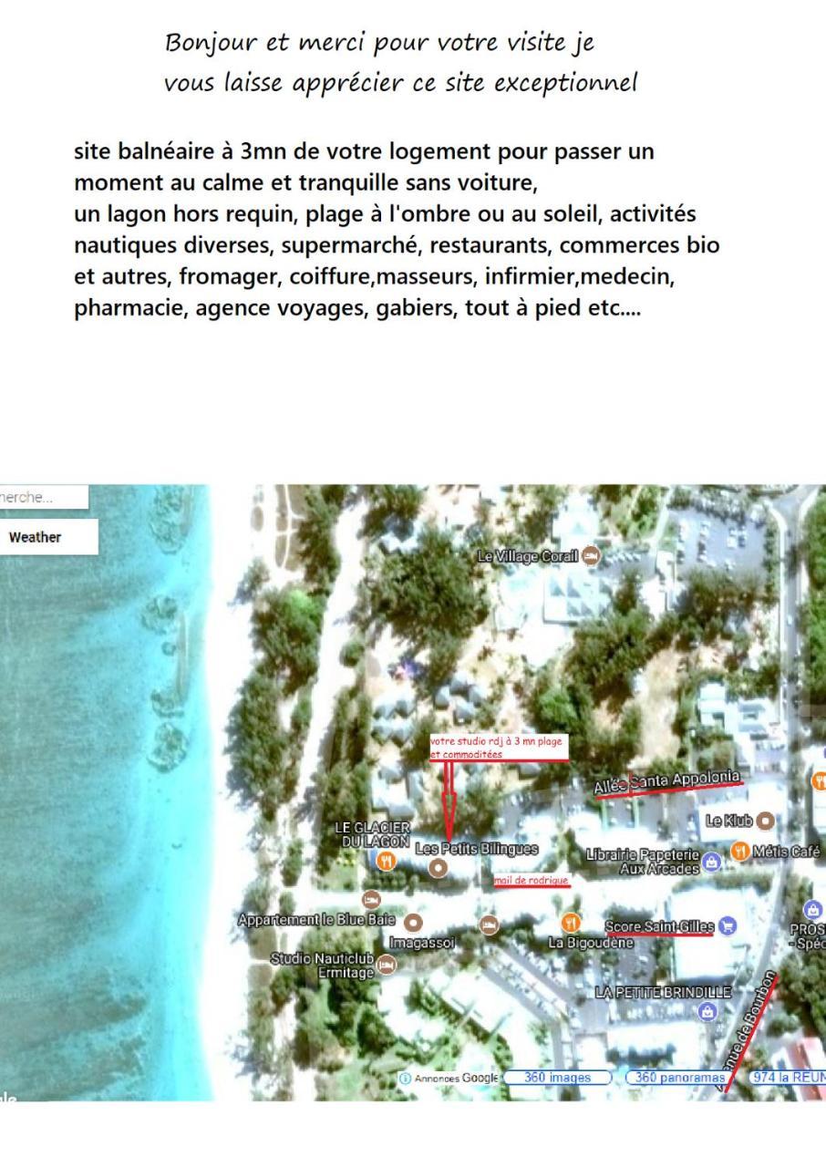 Appartamento À Pied Dans L'Eau Saint-Gilles-les Bains Esterno foto